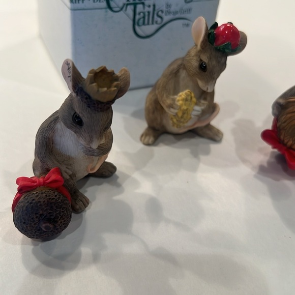NEW Signed Charming Tails "Three Wise Mice" Set of 3 Figurines - Picture 3 of 3